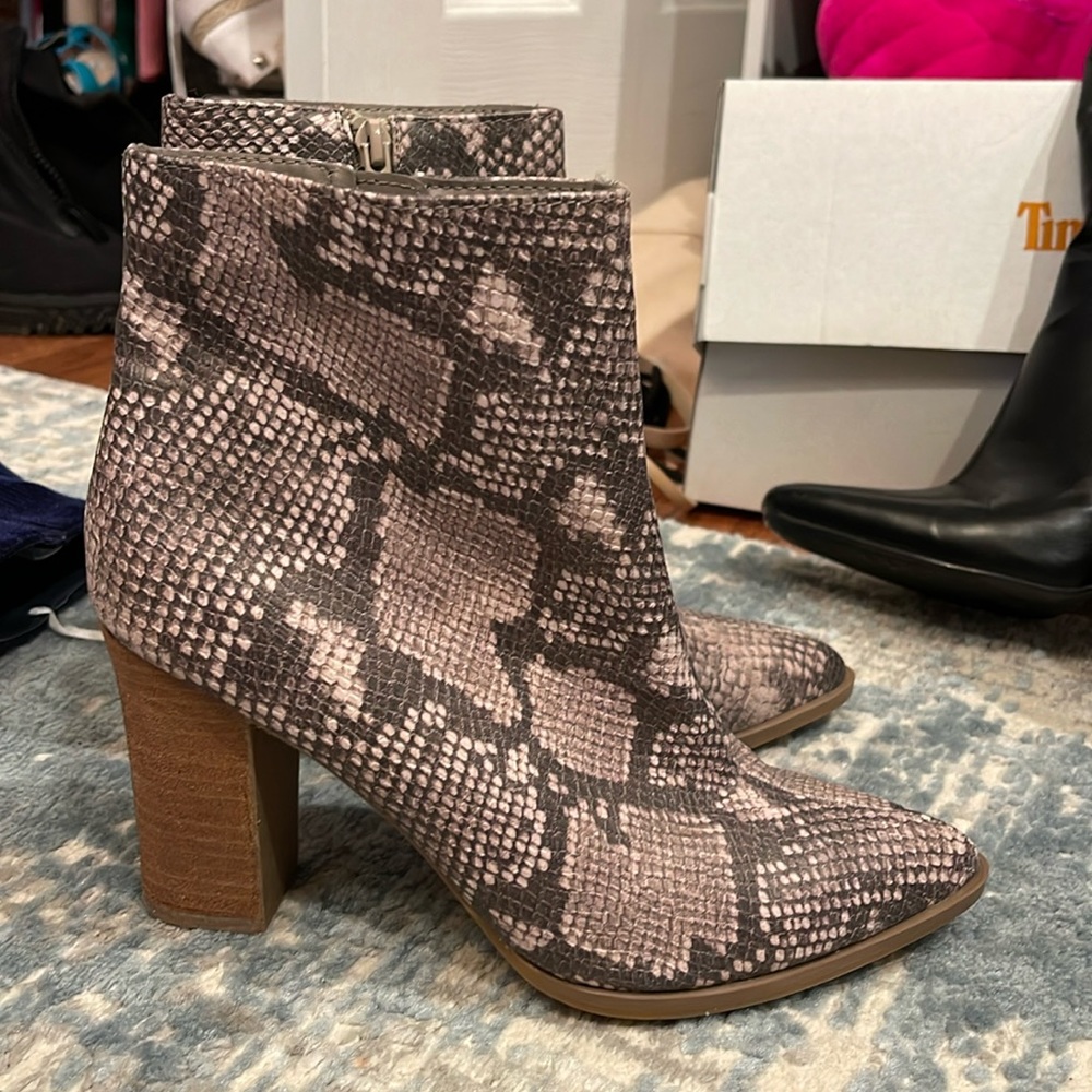 Snake Skin Bootie